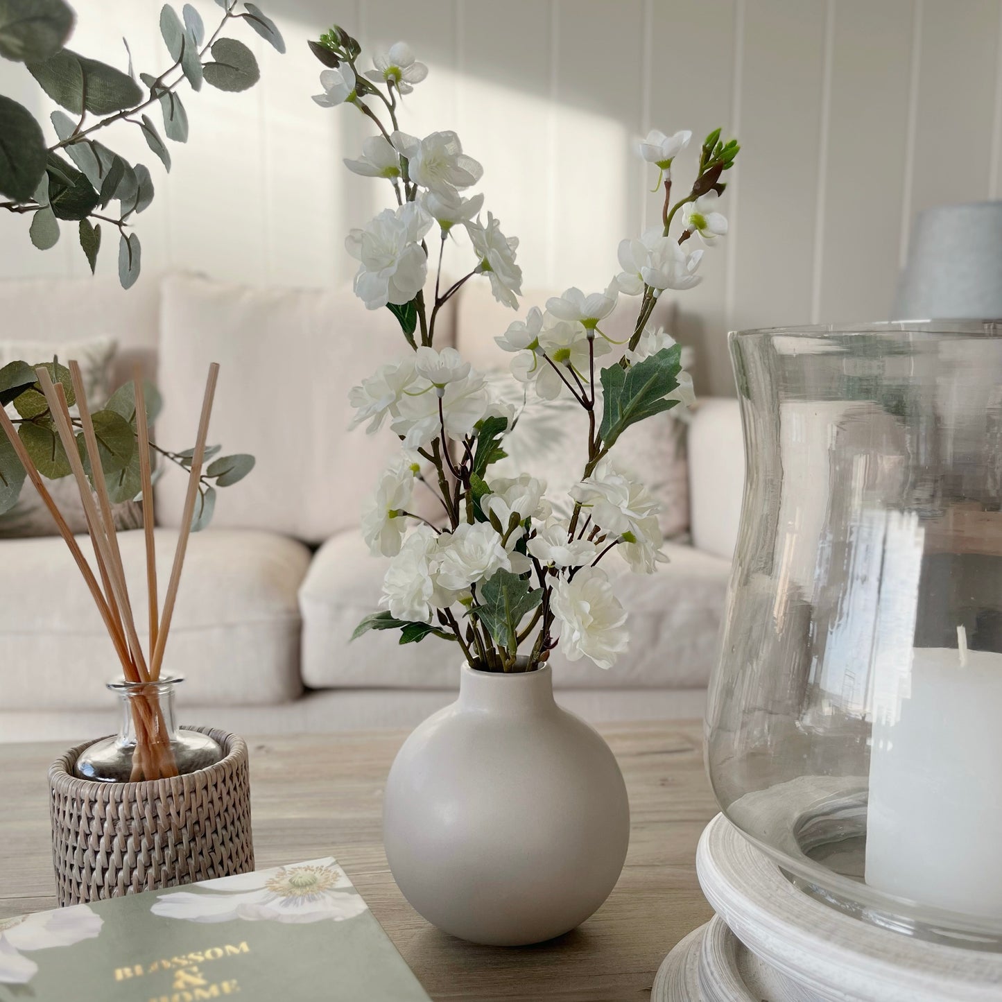 Imperfect Blossom in Ceramic Bottle