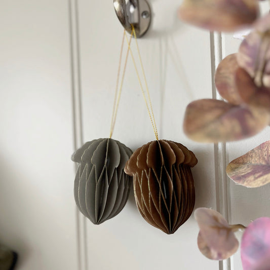 Set Of 2 Hanging Acorn