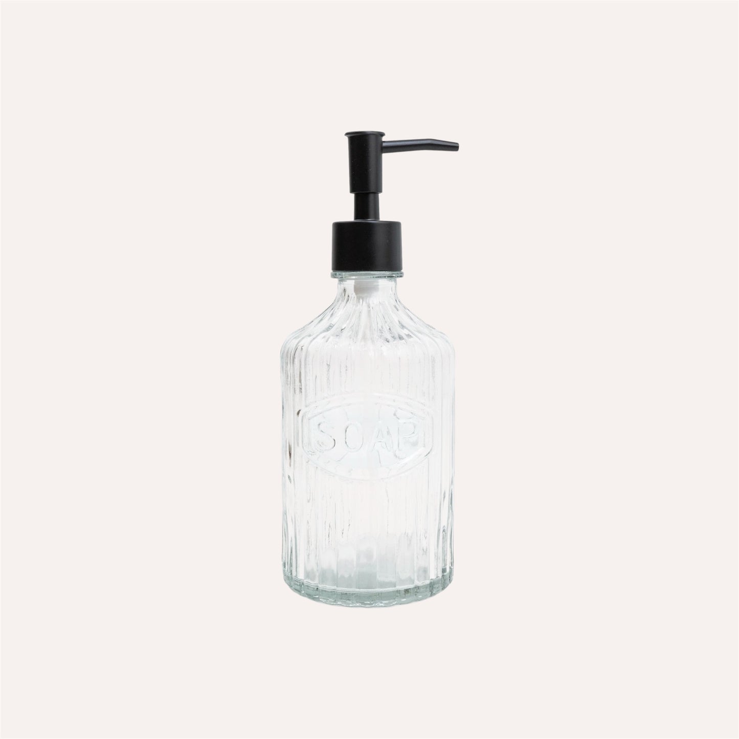 Clear Glass Soap Dispenser