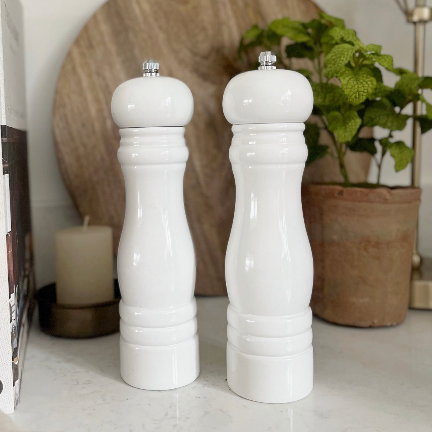 Imperfect White Salt & Pepper Mill