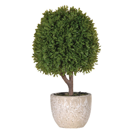 Faux Boxwood Ball In Pot